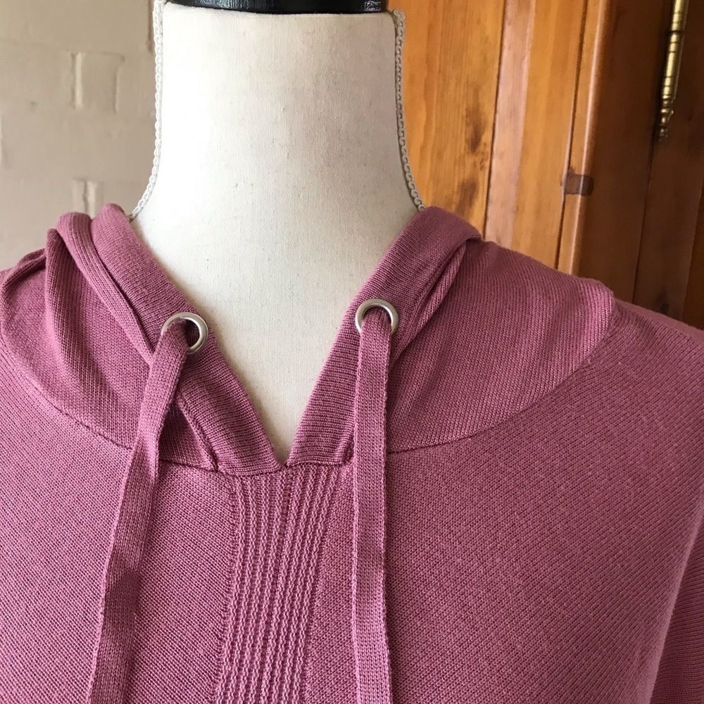 STITCHDROP tunic hoodie gathering front and back sweater size L Barbie c… - Picture 7 of 9